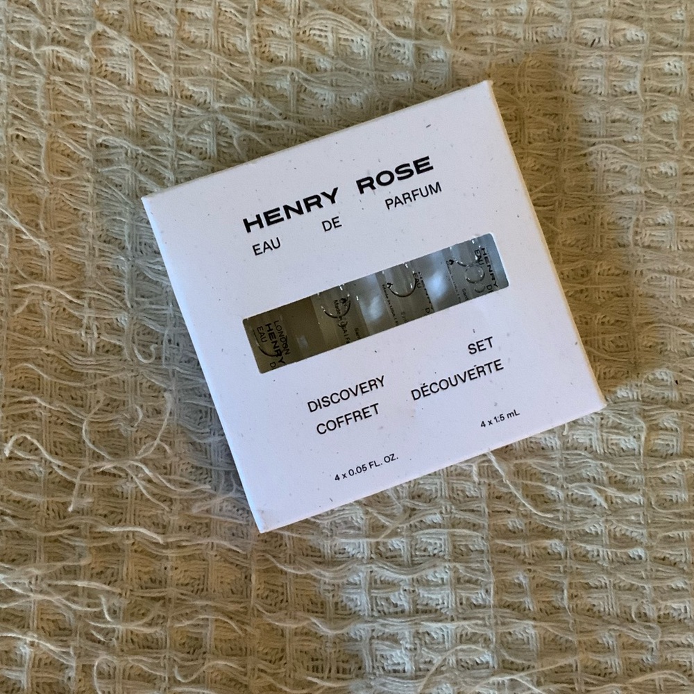 New In Box Henry Rose Bestsellers Discovery Set Perfume Fragrance 4x1.5ml